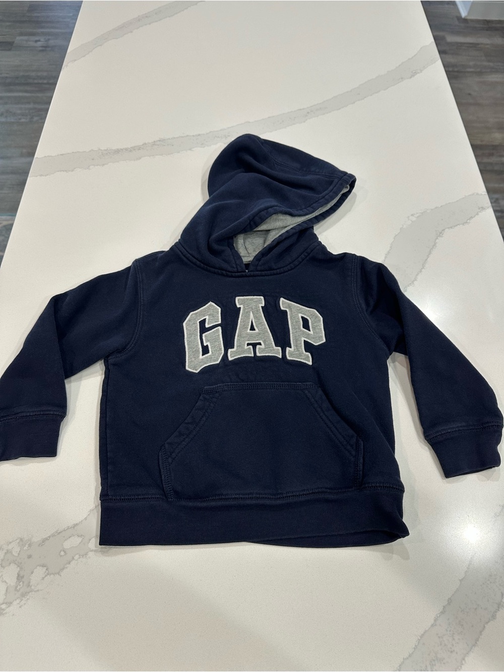GAP Navy Hoodie with Light Gray Logo